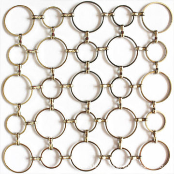 interior design Decorative metal ring mesh